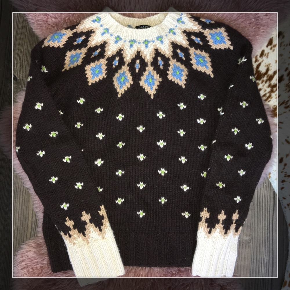 J.Crew Fairisle Knit Sweater